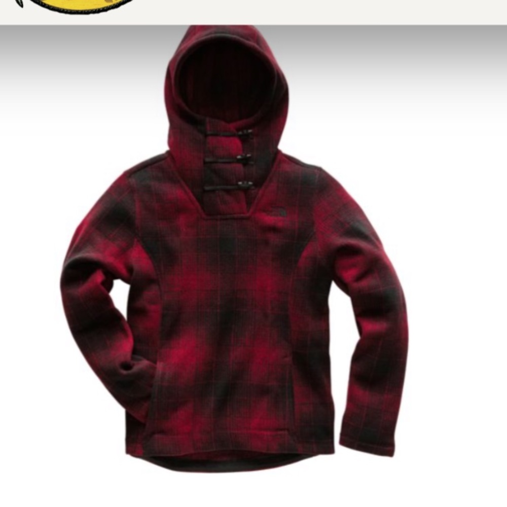 The north face crescent hooded fleece